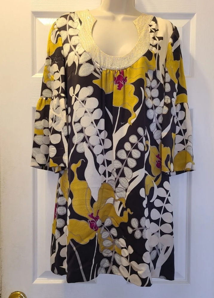 Trina Turk Bonita Bell Sleeve Dress/Tunic-Sz 6